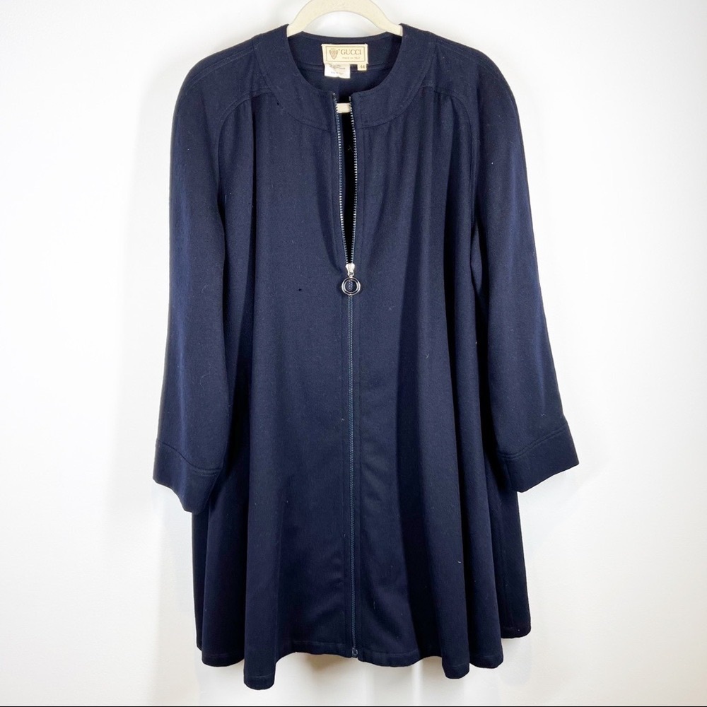 Gucci Dark Blue Wool Blend Garment